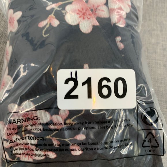 Jessica Max Floral Black Blouse Long Sleeve Mesh Material Tie on the side Neck - Picture 13 of 13